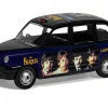 The Beatles London Taxi RHD (Right Hand Drive) "Lady Madonna" Black and Dark Blue with Graphics Diecast Model Car by Corgi