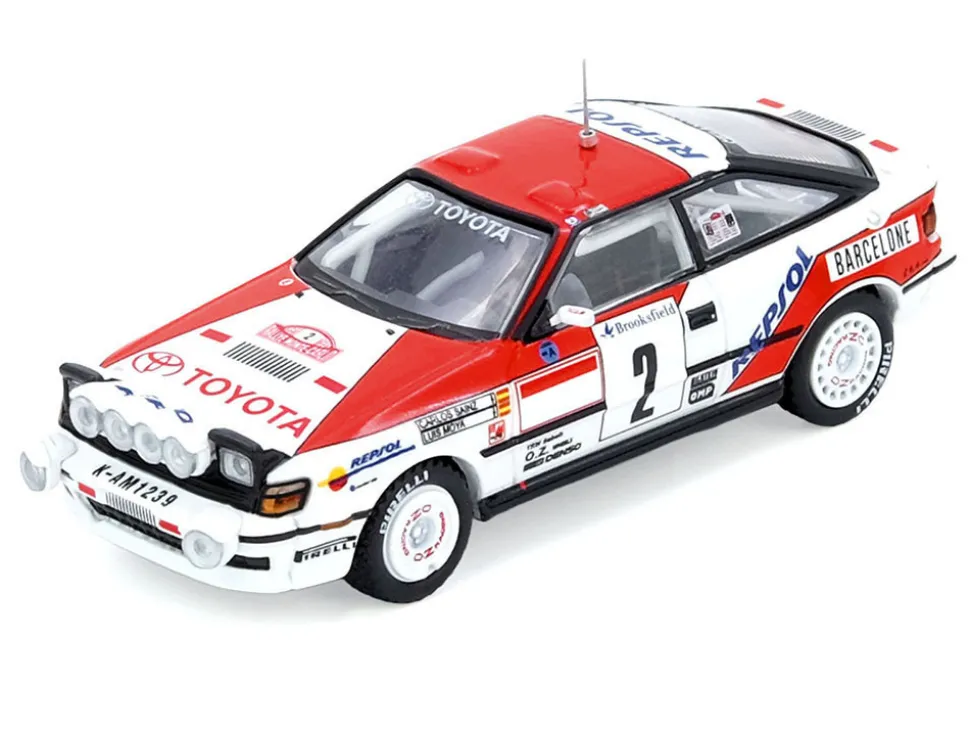 Toyota Celica GT-Four (ST165) #2 Carlos Sainz - Luis Moya Winner "Rally Monte Carlo" (1991) 1/64 Diecast Model Car by Inno Models