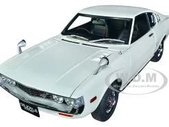 1973 Toyota Celica Liftback 2000GT RA25 RHD Right Hand Drive White Red Black Stripes 1/18 Model Car Autoart 78766