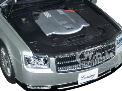 Toyota Century with Curtains RHD Right Hand Drive Silver Special Edition 1/18 Model Car Autoart 78770