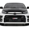 2022 Toyota GRMN Yaris RHD (Right Hand Drive) Platinum White Pearl with Black Hood and Top Limited Edition to 999 pieces Worldwide 1/18 Model Car by Otto Mobile