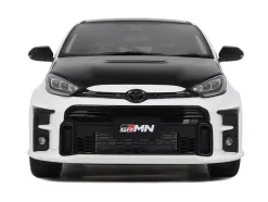 2022 Toyota GRMN Yaris RHD (Right Hand Drive) Platinum White Pearl with Black Hood and Top Limited Edition to 999 pieces Worldwide 1/18 Model Car by Otto Mobile