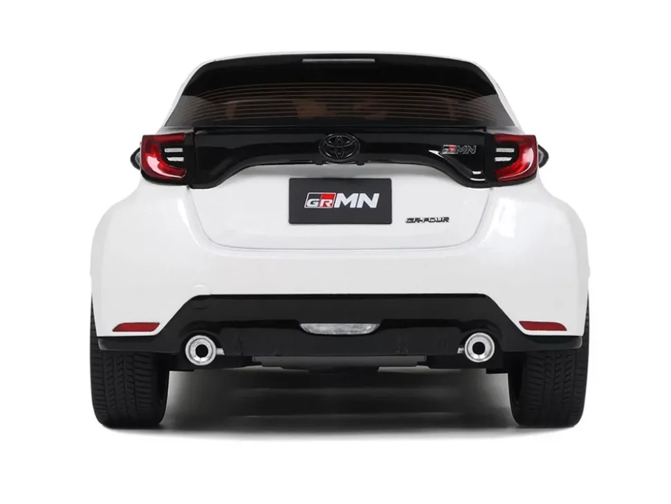 2022 Toyota GRMN Yaris RHD (Right Hand Drive) Platinum White Pearl with Black Hood and Top Limited Edition to 999 pieces Worldwide 1/18 Model Car by Otto Mobile