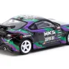 Toyota GR86 RHD (Right Hand Drive) "HKS" Black with Graphics "Global64" Series 1/64 Diecast Model by Tarmac Works