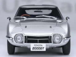 1967 Toyota 2000GT RHD (Right Hand Drive) Silver Metallic 1/18 Model Car by Autoart