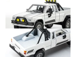 1985 Toyota Hilux SR5 Pickup Truck White with Black Graphics
