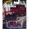 Toyota Land Cruiser FJ43 Red with White Top "The Fate of the Furious" (2017) Movie "Fast & Furious" Series Diecast Model Car by Hot Wheels