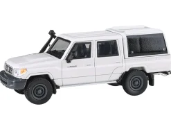 2012 Toyota Land Cruiser LC 79 French Vanilla White with Canopy 1/64 Diecast Model Car by Paragon Models