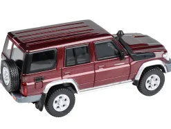 2014 Toyota Land Cruiser 76 Merlot Red Metallic 1/64 Diecast Model Car Paragon Models PA-55313