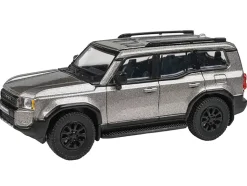 2024 Toyota Land Cruiser 250 Prado Meteor Shower Silver Metallic 1/64 Diecast Model Car by Paragon Models