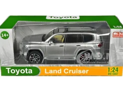 Toyota Land Cruiser Silver Metallic with Sun Roof 1/24 Diecast Model Car H08222-SIL