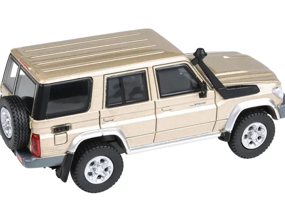 2014 Toyota Land Cruiser 76 Vintage Gold Metallic 1/64 Diecast Model Car Paragon Models PA-55314