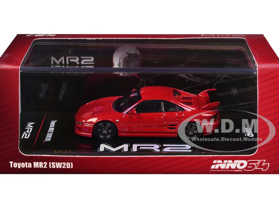 Toyota MR2 (SW20) RHD (Right Hand Drive) Red 1/64 Diecast Model Car by Inno Models