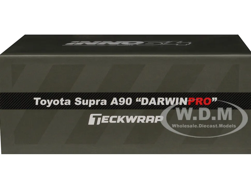 Toyota Supra (A90) "DarwinPro" Matt Green with Carbon Accents 1/64 Diecast Model Car by Inno Models