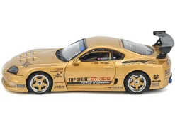 Toyota Supra (A80) "Top Secret Thailand" GT300 RHD (Right Hand Drive) Gold Metallic "Tokyo Auto Salon Kuala Lumpur 2025 Event Exclusive" 1/64 Diecast Model Car by Inno Models
