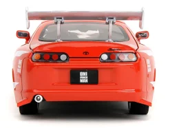 1995 Toyota Supra Red with Graphics and Saitama Diecast Figure 