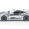 Toyota Supra "Top Secret" GT300 RHD (Right Hand Drive) Silver Chrome 1/64 Diecast Model Car by Pop Race