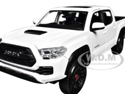 2023 Toyota Tacoma TRD PRO Pickup Truck White with Sunroof "Special Edition" Series 1/27 Diecast Model Car by Maisto