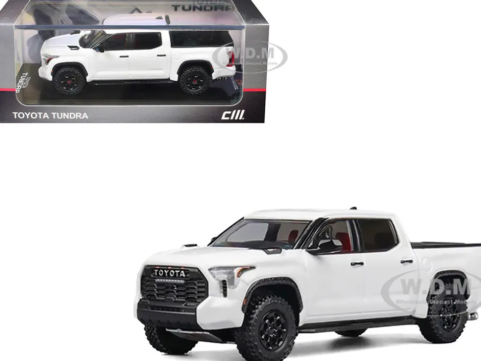 Toyota Tundra Pickup Truck White 1/64 Diecast Model Car by CM Model