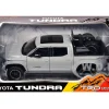 2023 Toyota Tundra TRD 4x4 Pickup Truck Cement Gray with Sunroof and Wheel Rack 1/24 Diecast Model Car