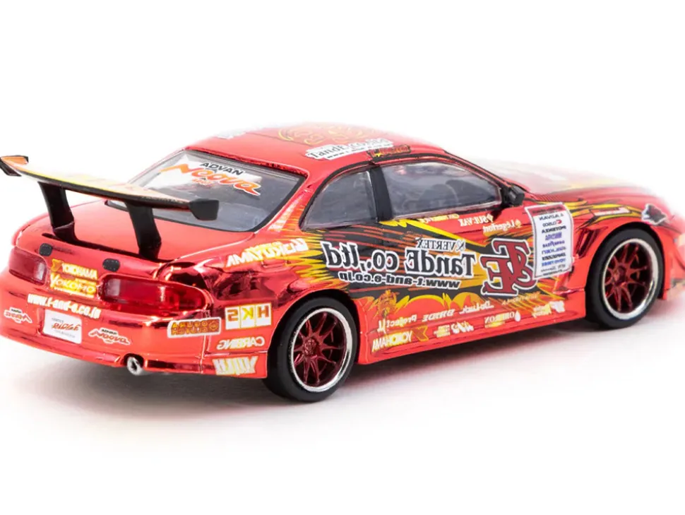 Toyota VERTEX Ridge TE3006 Soarer RHD (Right Hand Drive) Chrome Red with Graphics "Tokyo Auto Salon 2026" "Global64" Series 1/64 Diecast Model by Tarmac Works