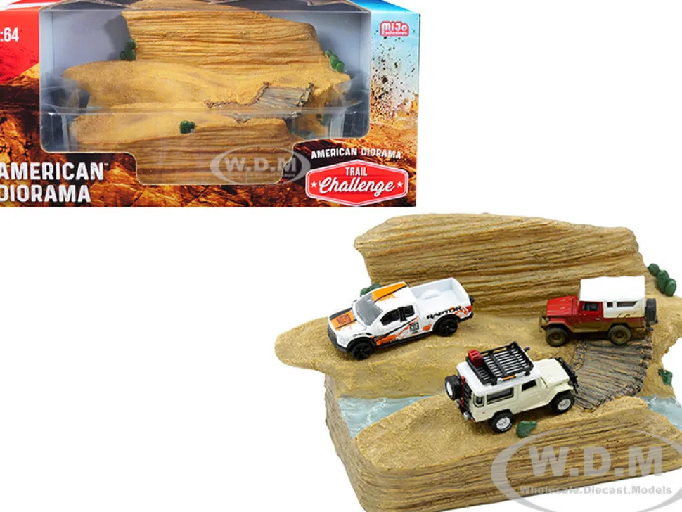 Trail Challenge Resin Diorama 1/64 Scale Models American Diorama 38431