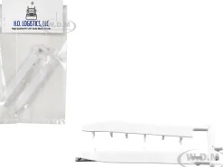 Trailer Wind Skirts for 53' Dry Vans White 1/87 (HO) Plastic Model Car by HO Logistics
