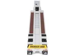 Trail King TK120 Hydraulic Detachable Gooseneck Lowboy Trailer White (Regular Version) "Transport Series" 1/50 Diecast Model by Diecast Masters