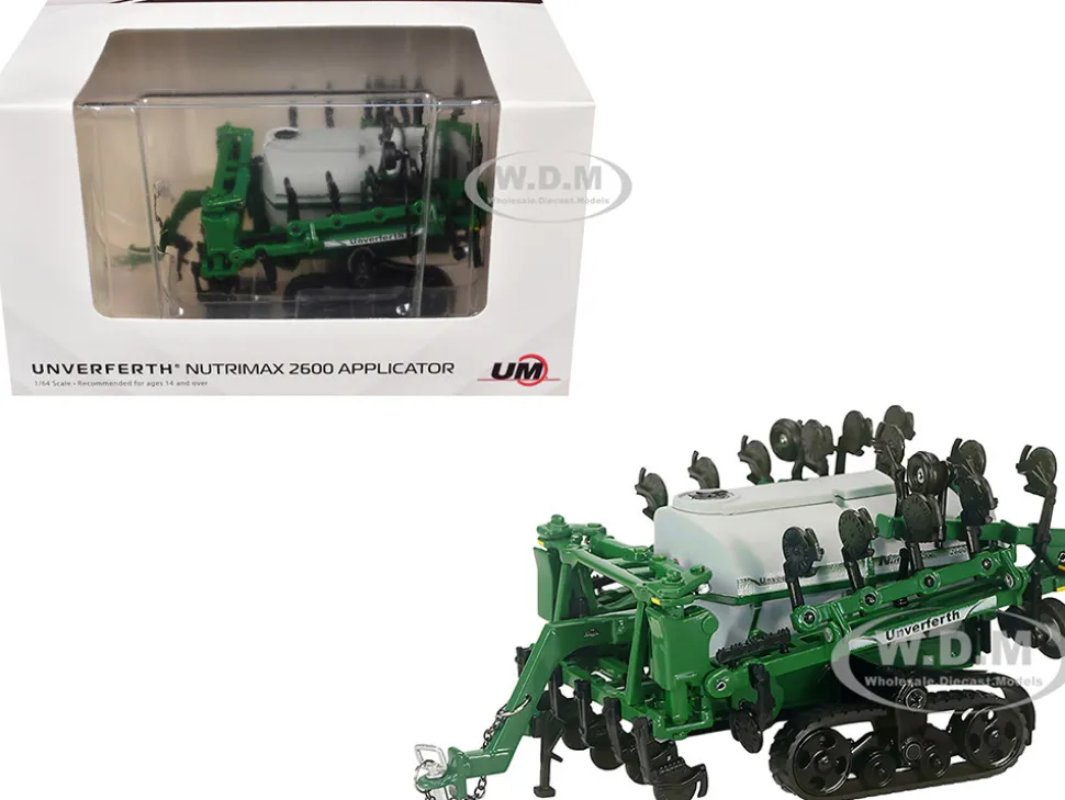 Unverferth NutriMax 2600 Applicator with Tracks Green 1/64 Diecast Model by SpecCast