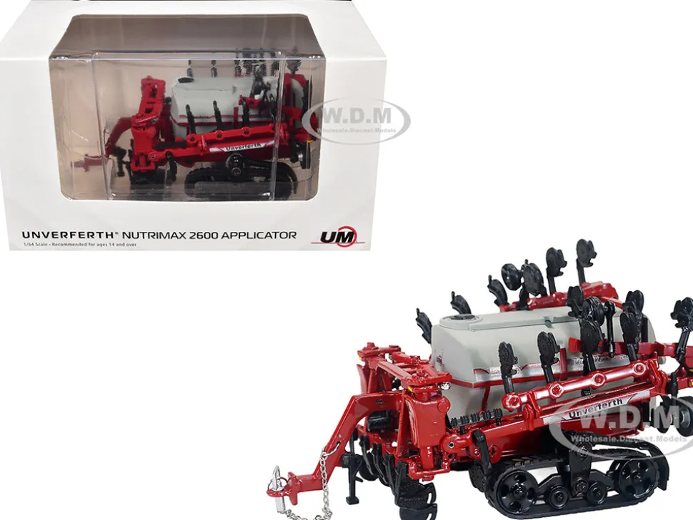 Unverferth NutriMax 2600 Applicator with Tracks Red 1/64 Diecast Model by SpecCast