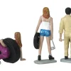 Val Meg Gary Tire Brigade 3 piece Figurine Set 1/24 Motorhead Miniatures 774