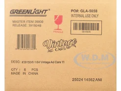 Vintage Ad Cars Series 11 Set of 6 pieces 1/64 Diecast Model Cars by Greenlight