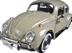 1966 Volkswagen Beetle Beige 1/24 Diecast Model Car Motormax 73223 bg