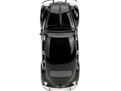 1959 Volkswagen Beetle Punch Buggy Black and White and Boxing Gloves Accessory Punch Buggy Series 1/32 Diecast Model Car Jada 34233