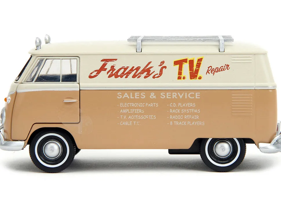 Volkswagen Bus WheelJack Tan and Beige Frank s TV Repair Transformers Rise of the Beasts 2023 Movie Hollywood Rides Series 1/32 Diecast Model Car Jada 34265