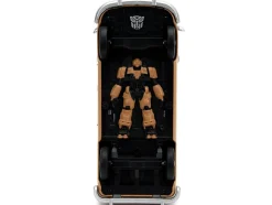 Volkswagen Bus WheelJack Tan and Beige Frank s TV Repair and Transformers Logo Diecast Statue Transformers Rise of the Beasts 2023 Movie Hollywood Rides Series 1/24 Diecast Model Car Jada 34264