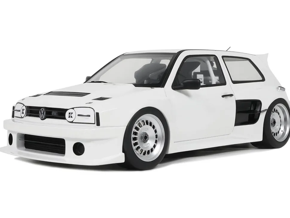 2024 Volkswagen Golf III by Khyzyl Saleem White Limited Edition to 2000 pieces Worldwide 1/18 Model Car by Otto Mobile
