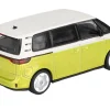Volkswagen ID. Buzz Van Pomelo Yellow Metallic and Candy White Limited Edition 1/64 Diecast Model Car by Mini GT