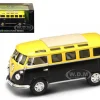 1962 Volkswagen Microbus Van Bus Yellow/Black 1/43 Diecast Car Road Signature 43209
