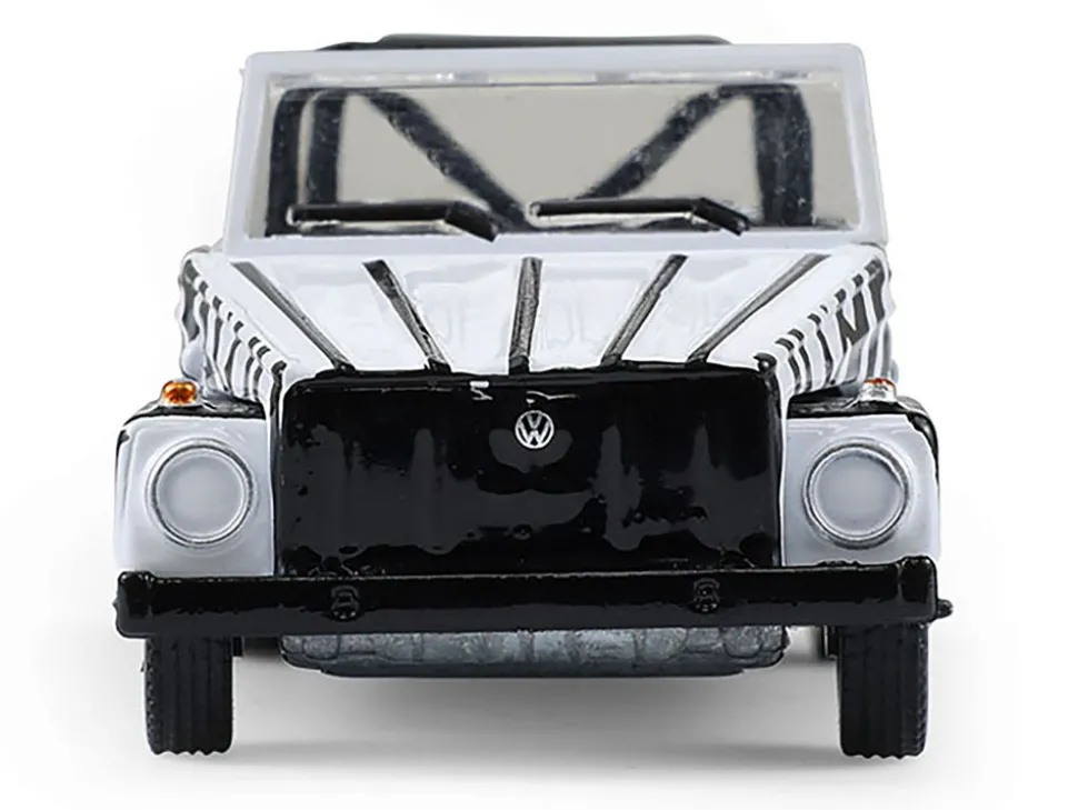 1974 Volkswagen Thing (Type 181) "Safari Adventure" Black and White Zebra Stripes "Club Vee-Dub" Series 21 1/64 Diecast Model Car by Greenlight