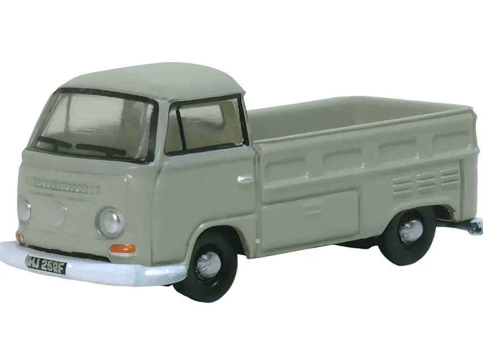 Volkswagen T2 Pickup Truck Light Gray 1/148 (N) Scale Diecast Model Car by Oxford Diecast