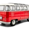 1962 Volkswagen T1 Samba Bus Red and White 1/18 Diecast Model Car by Solido