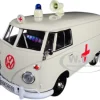 Volkswagen Type 2 T1 Ambulance Cream 1/24 Diecast Model Car Motormax 79565