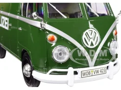 Volkswagen Type 2 T1 Police Van Polizei Dark Green 1/24 Diecast Model Car Motormax 79574