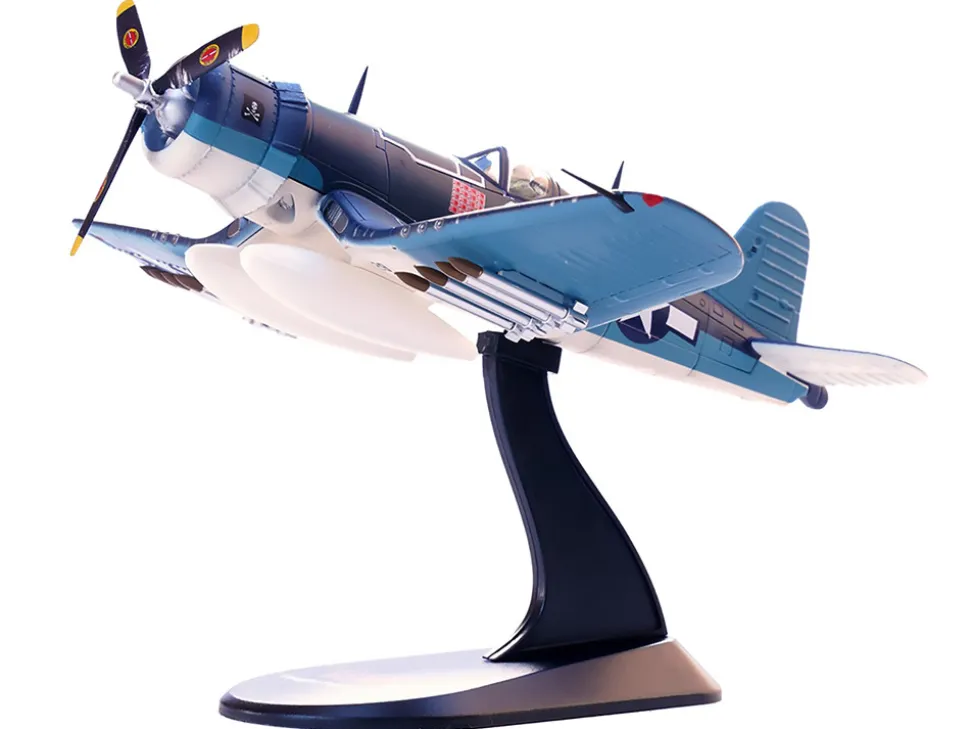 Vought F4U-1A Corsair Fighter Aircraft "Ace Ira Kepford, VF-17 Jolly Rogers, Bougainville, Solomon Islands" (1944) United States Navy 1/72 Diecast Model Airplane by Legion