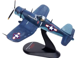 Vought F4U 1A Corsair Fighter Plane Big Hog VF 17 Jolly Rogers Captain Tommy Blackburn US Navy 1943 1/72 Diecast Model Airplane Legion LEG-14619LA