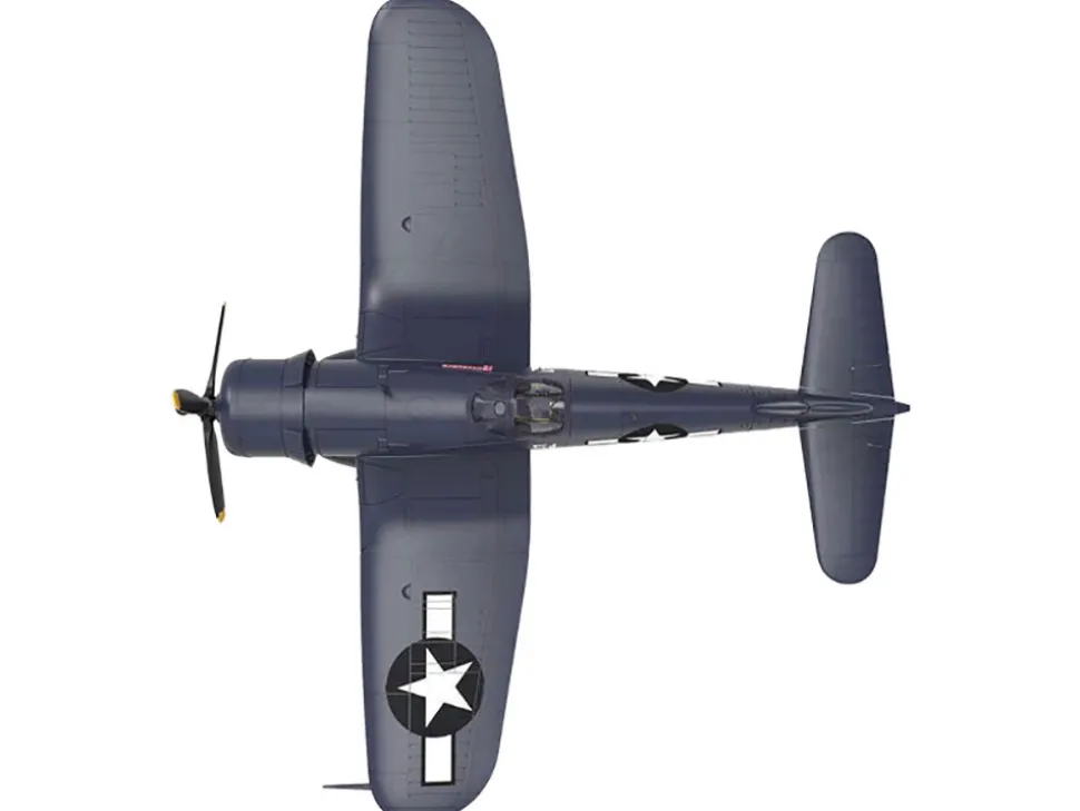 Vought F4U-1D Corsair Fighter Aircraft "Robert Wade, VMF-323 Death Rattlers, Yontan Airfield, Okinawa" (1945) United States Marine Corps "Planes of World War II" Series 1/72 Diecast Model Airplane by Luppa