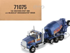 Western Star 4900 with Bridgemaster McNeilus Mixer Blue Metallic