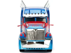 Western Star 5700 XE Phantom Optimus Prime Robot on Chassis Transformers 5 2017 Movie Hollywood Rides Series 1/24 Diecast Model Jada 98403