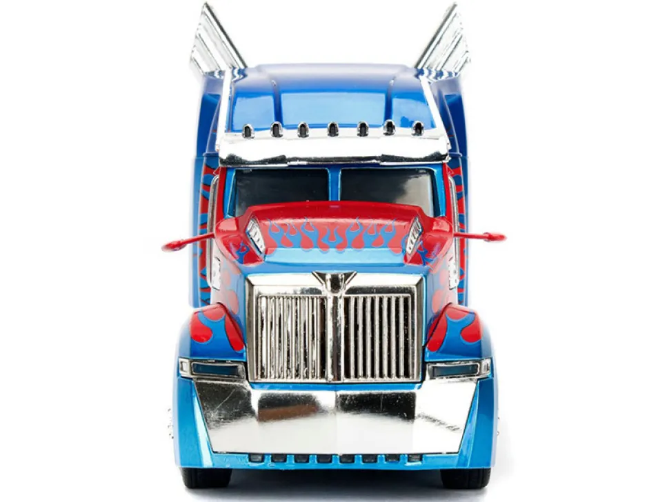 Western Star 5700 XE Phantom Optimus Prime Robot on Chassis Transformers 5 2017 Movie Hollywood Rides Series 1/24 Diecast Model Jada 98403